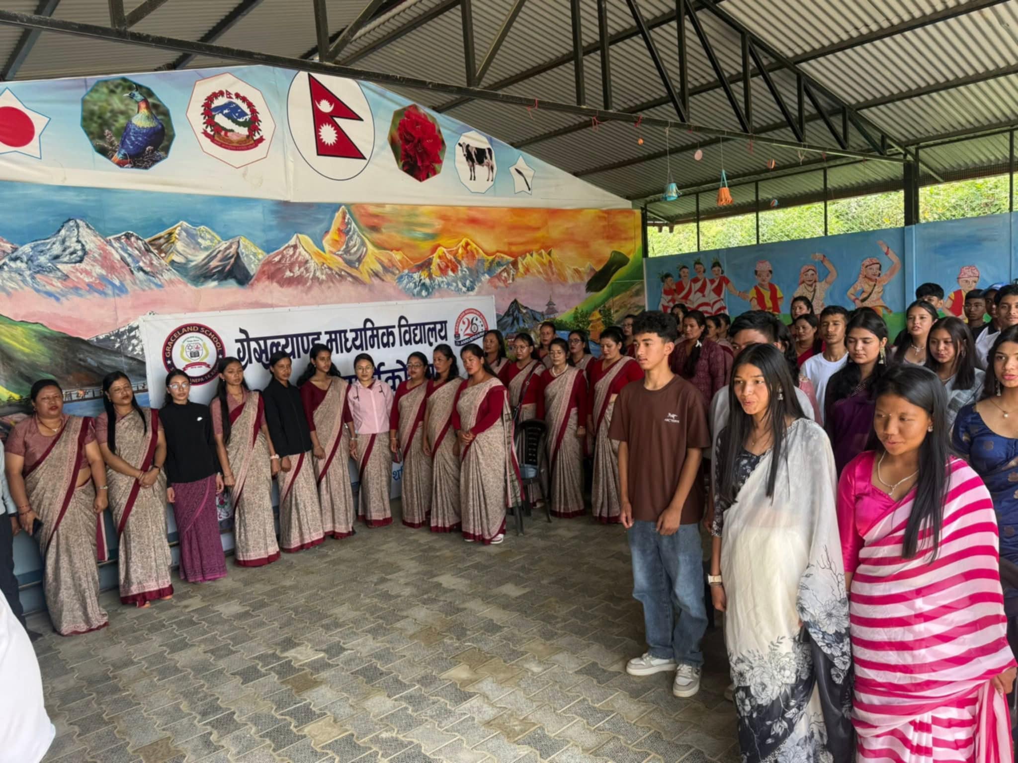 ग्रेसल्याण्डकाे एसईई उत्तीर्ण विद्यार्थीलाई बिदाइ